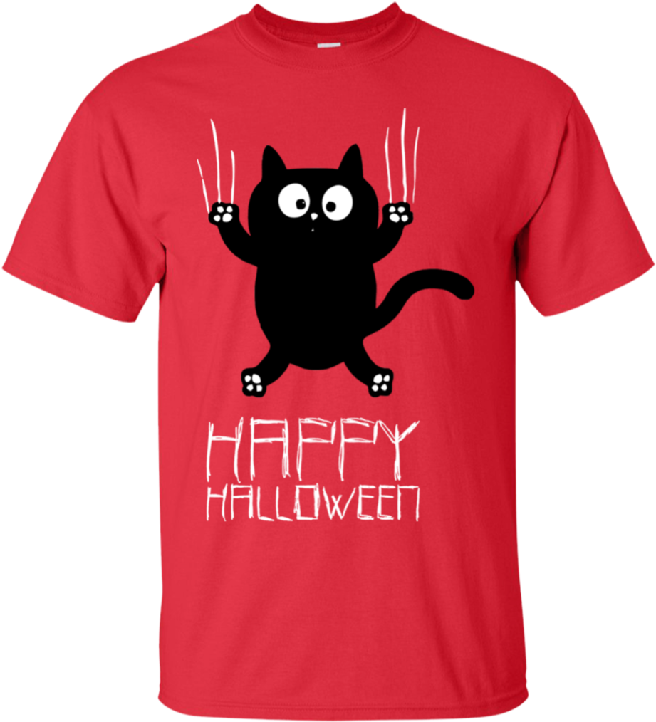 Halloween Cat Costume T Shirt Design PNG Image