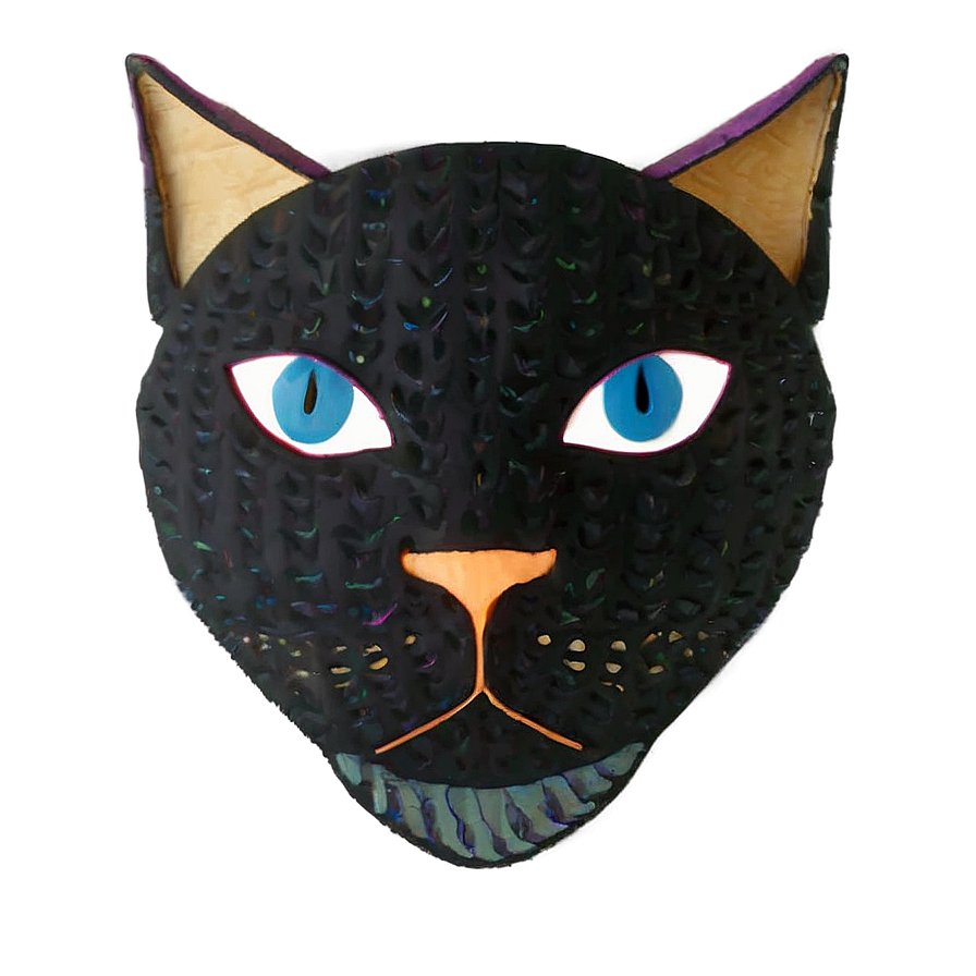 Halloween Cat Face Png 06122024 PNG Image