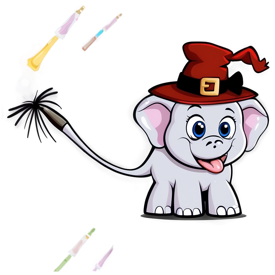 Halloween Elephant: Cartoon Png Pgo58 PNG Image