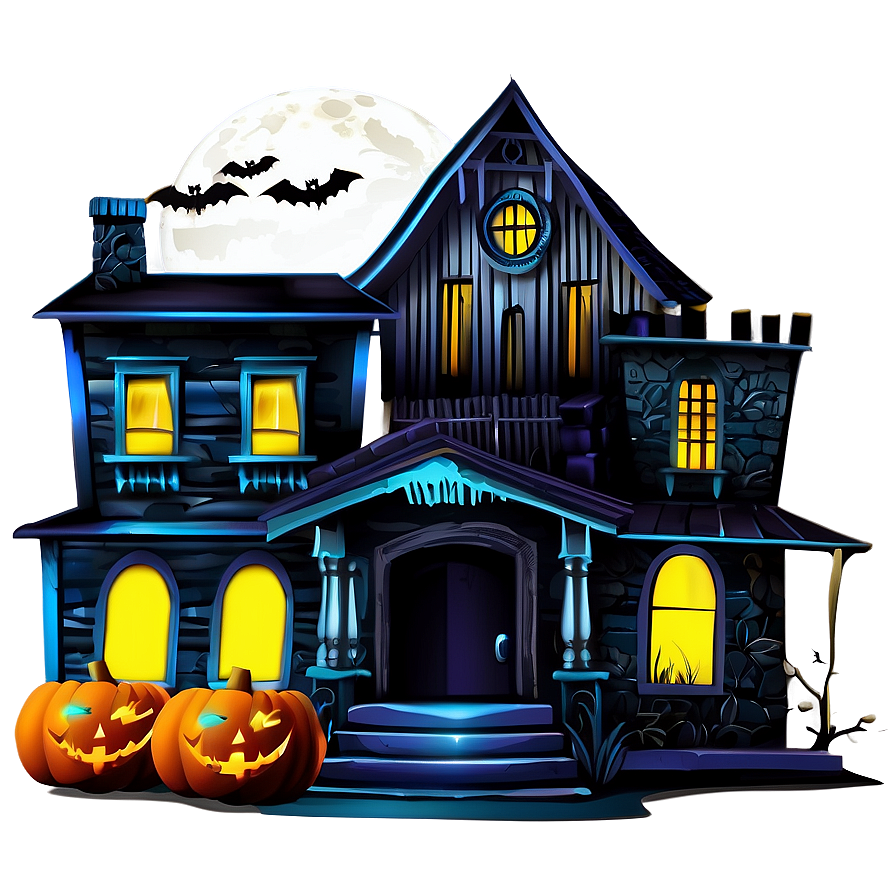 Halloween Haunted House Png Mol75 PNG Image