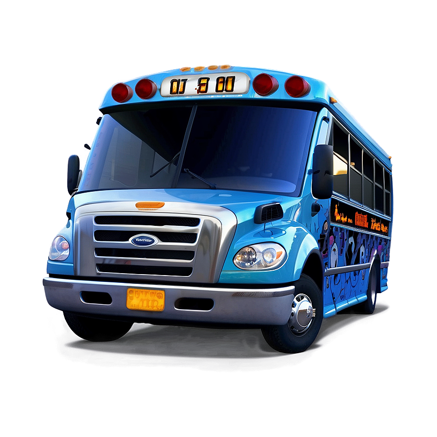 Halloween Party Bus Spooktacular Png Alj PNG Image