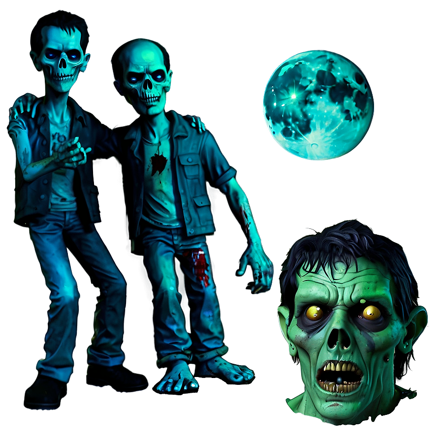 Halloween Party Zombie Apocalypse Theme Png 22 PNG Image