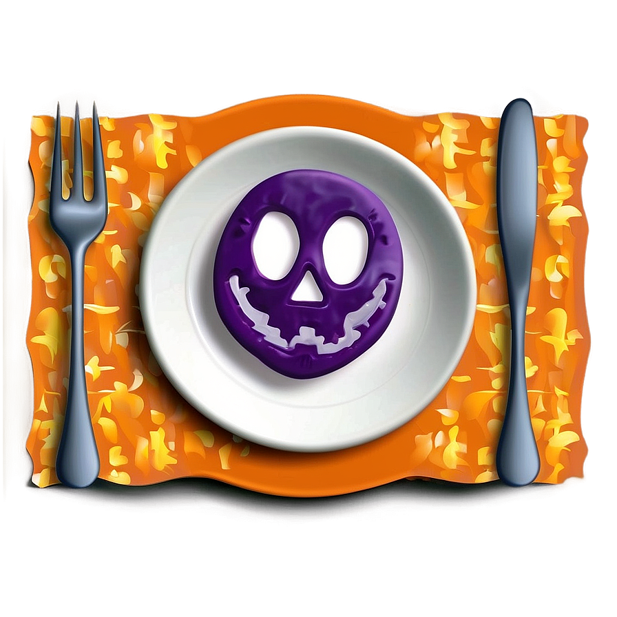 Halloween Table Setting Png 86 PNG Image