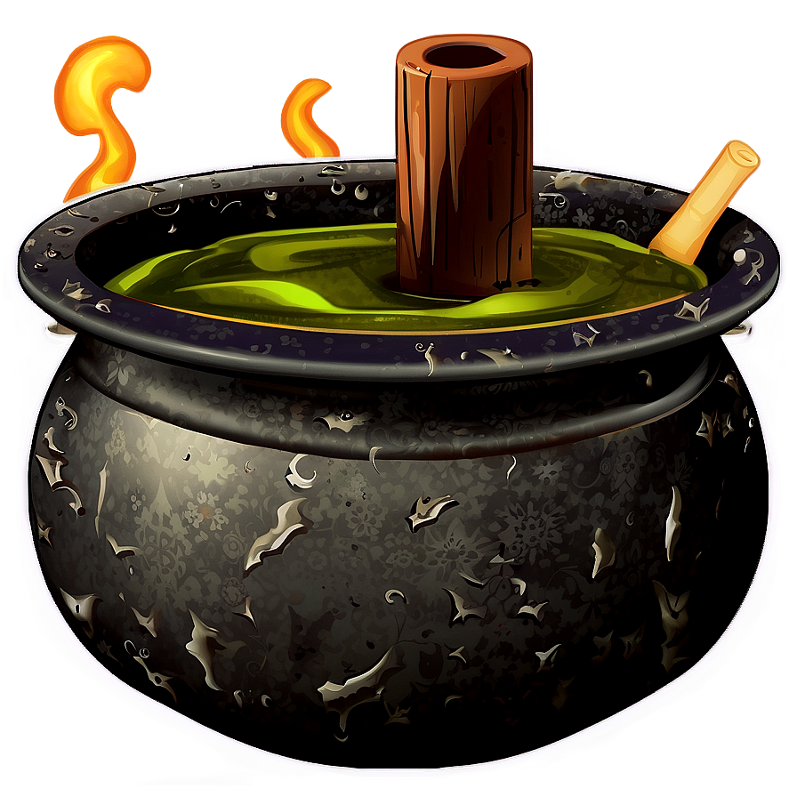 Halloween Witch Cauldron Png 06292024 PNG Image