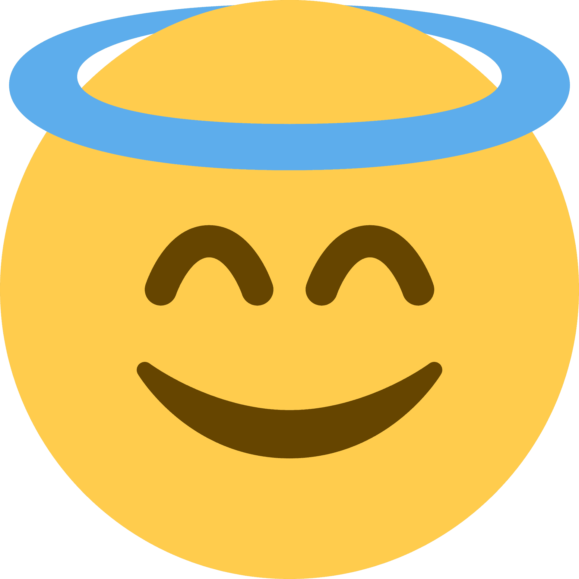 Halo Smiley Emoji.png PNG Image