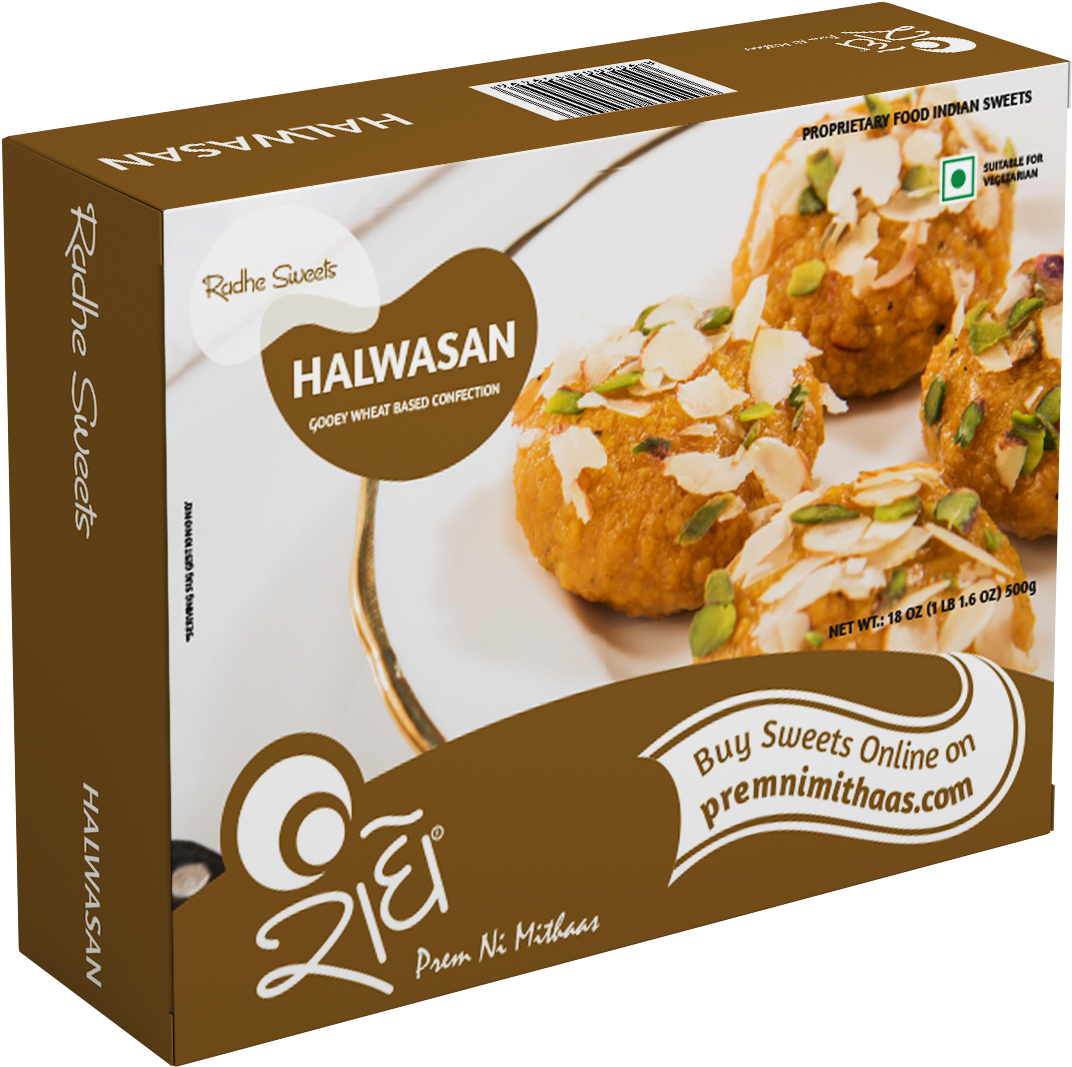 Halwasan Indian Sweet Confection Box PNG Image