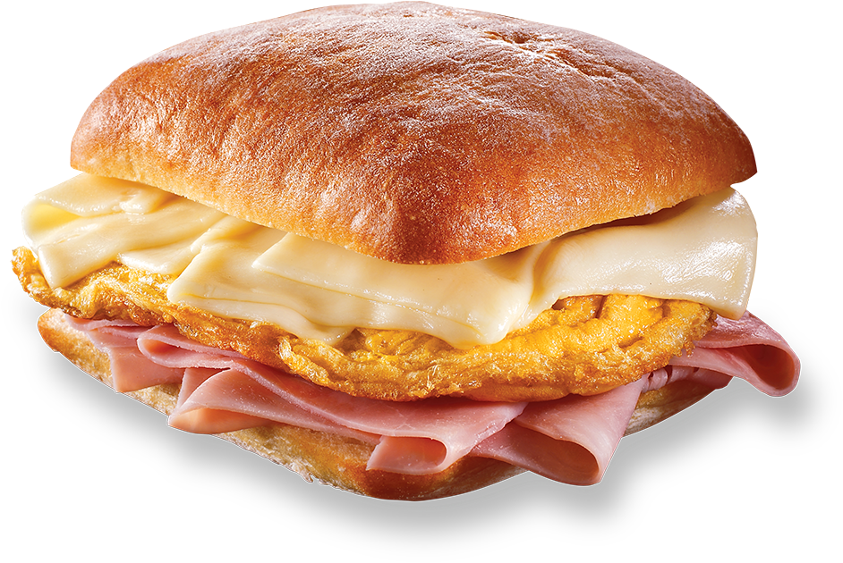 Ham Cheese Omelette Sandwich PNG Image