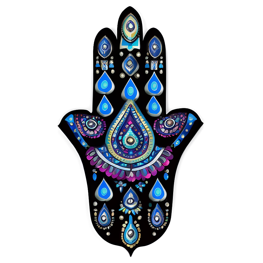 Hamsa Hand Drawing Png Dxi PNG Image