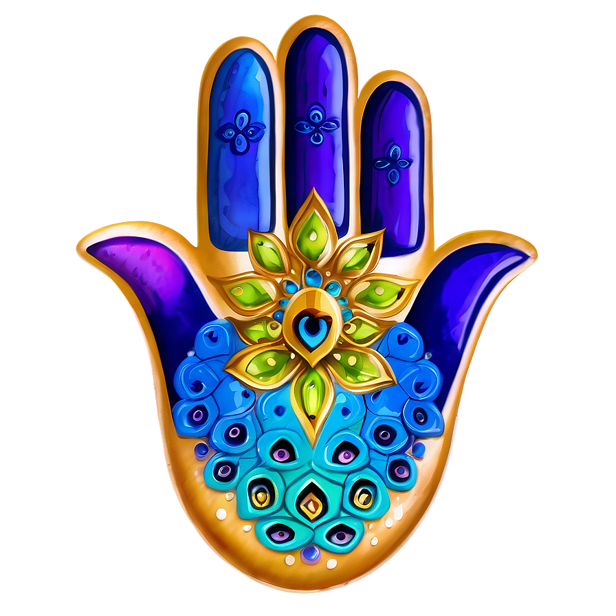 Hamsa Hand Watercolor Png Ghf7 PNG Image