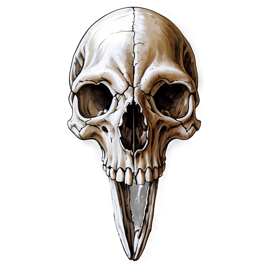 Hand-drawn Animal Skull Png 06282024 PNG Image