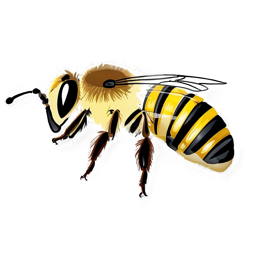 Hand-drawn Bee Png 06252024 PNG Image