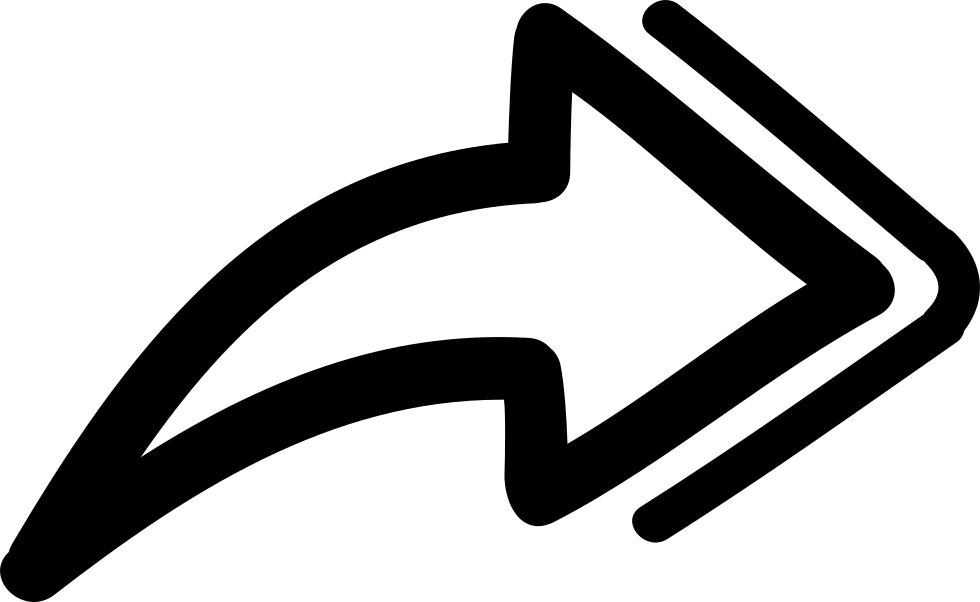 Hand Drawn Black Arrow PNG Image