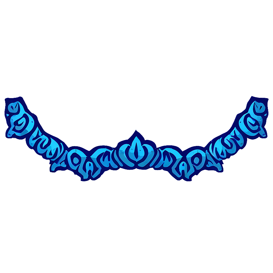 Hand Drawn Blue Border Png Kfd PNG Image