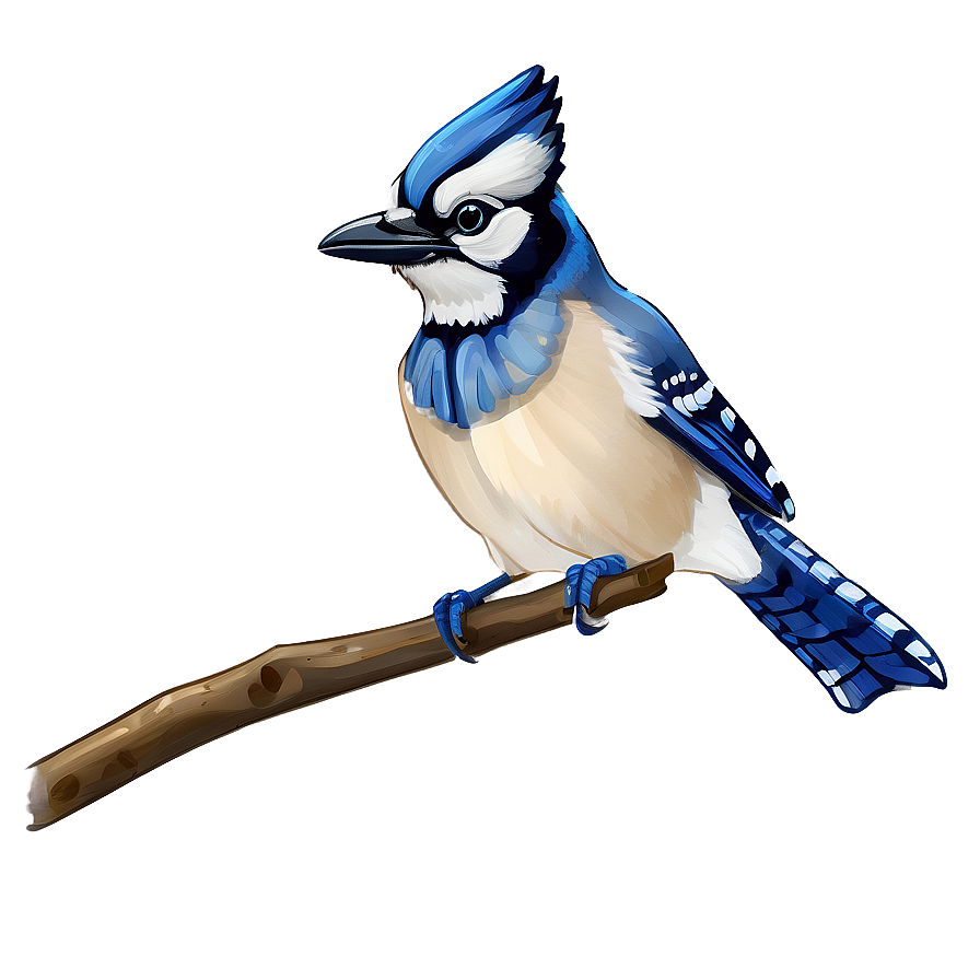 Hand-drawn Blue Jay Png Tbk PNG Image