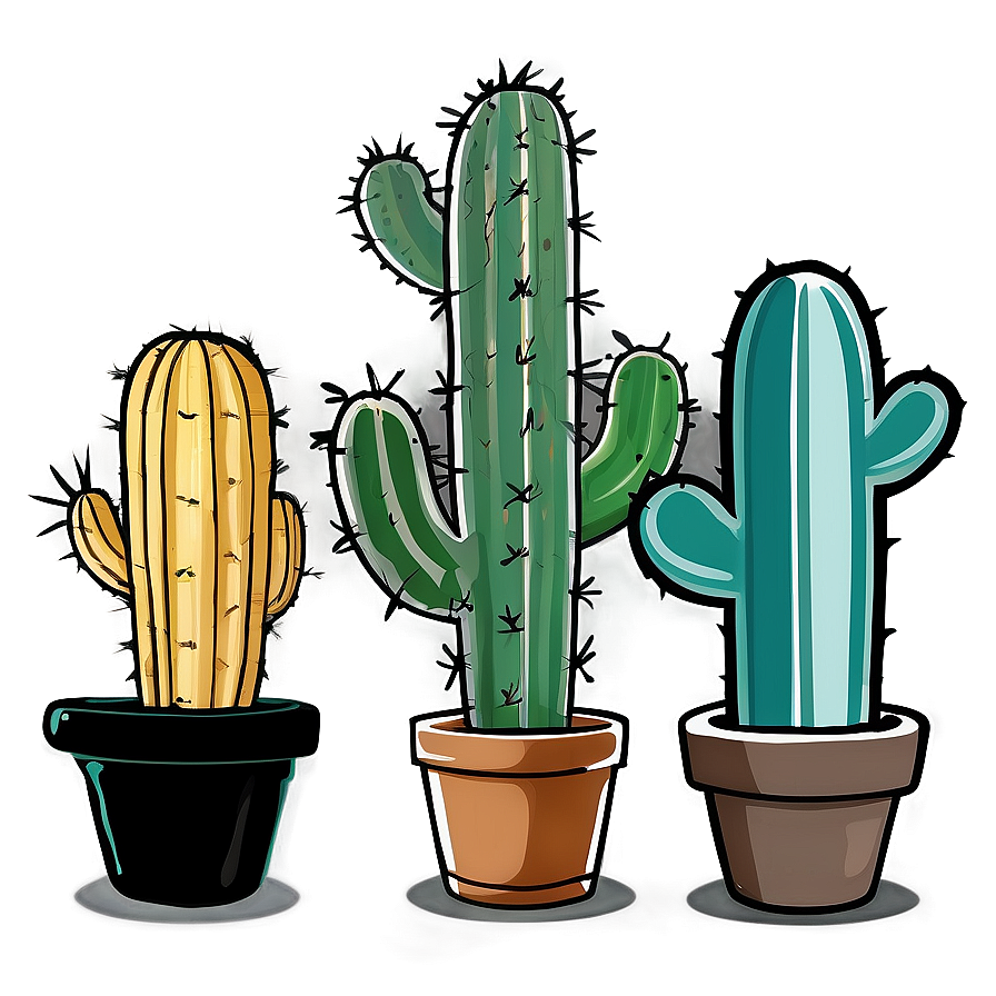 Hand Drawn Cactus Png 15 PNG Image