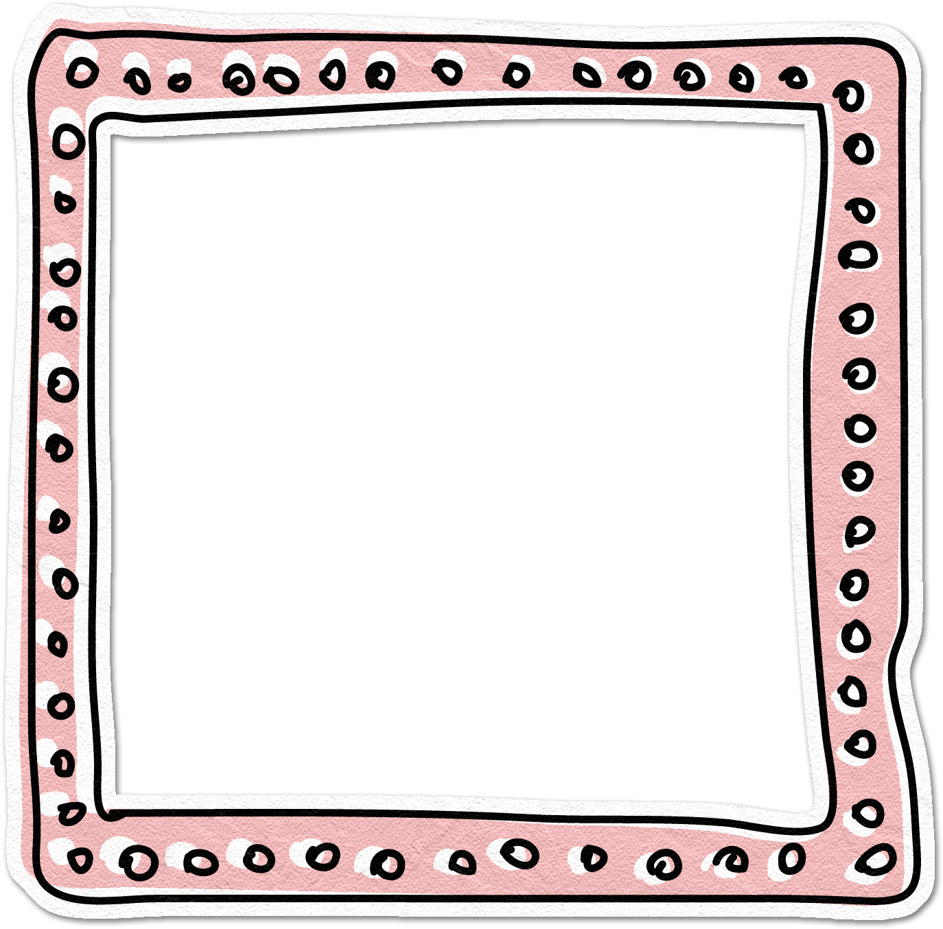 Hand Drawn Decorative Frame Doodle PNG Image