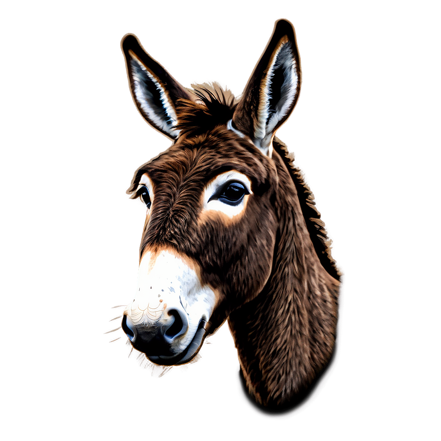 Hand Drawn Donkey Png Aur39 PNG Image