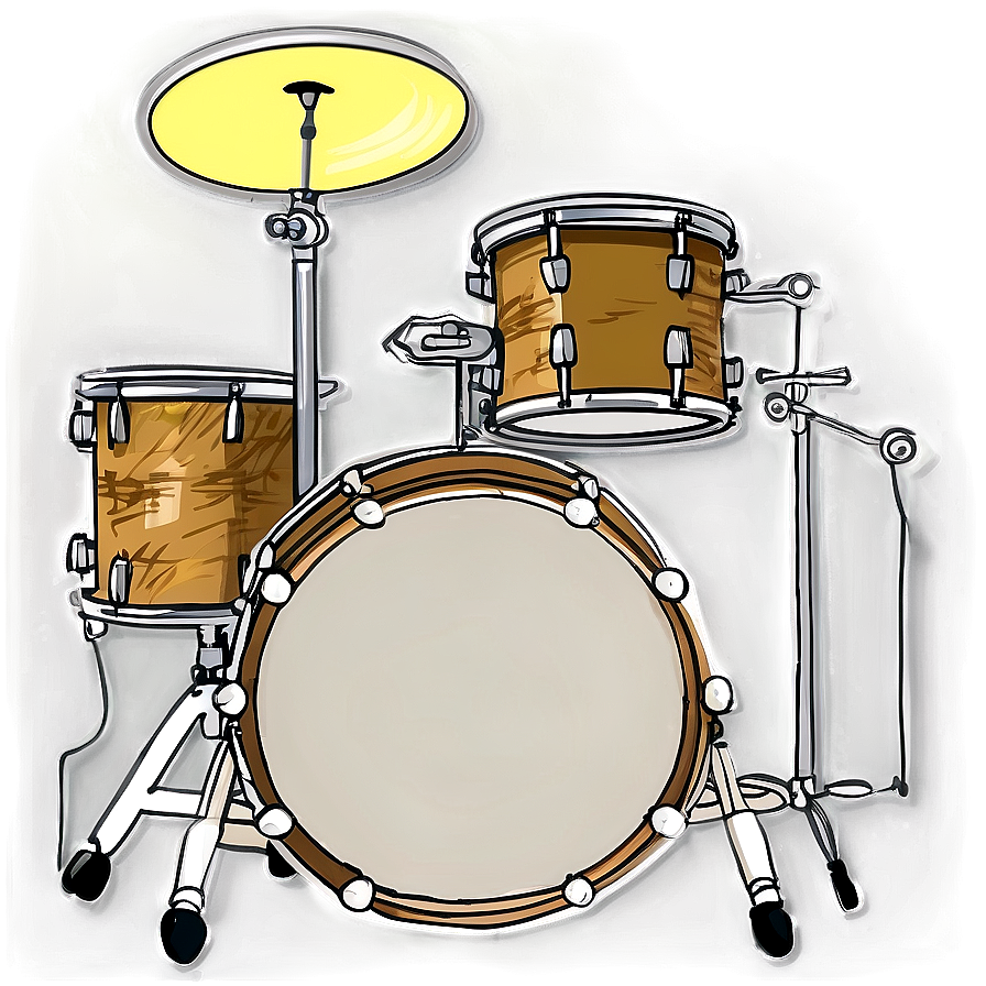 Hand Drawn Drum Kit Png 57 PNG Image