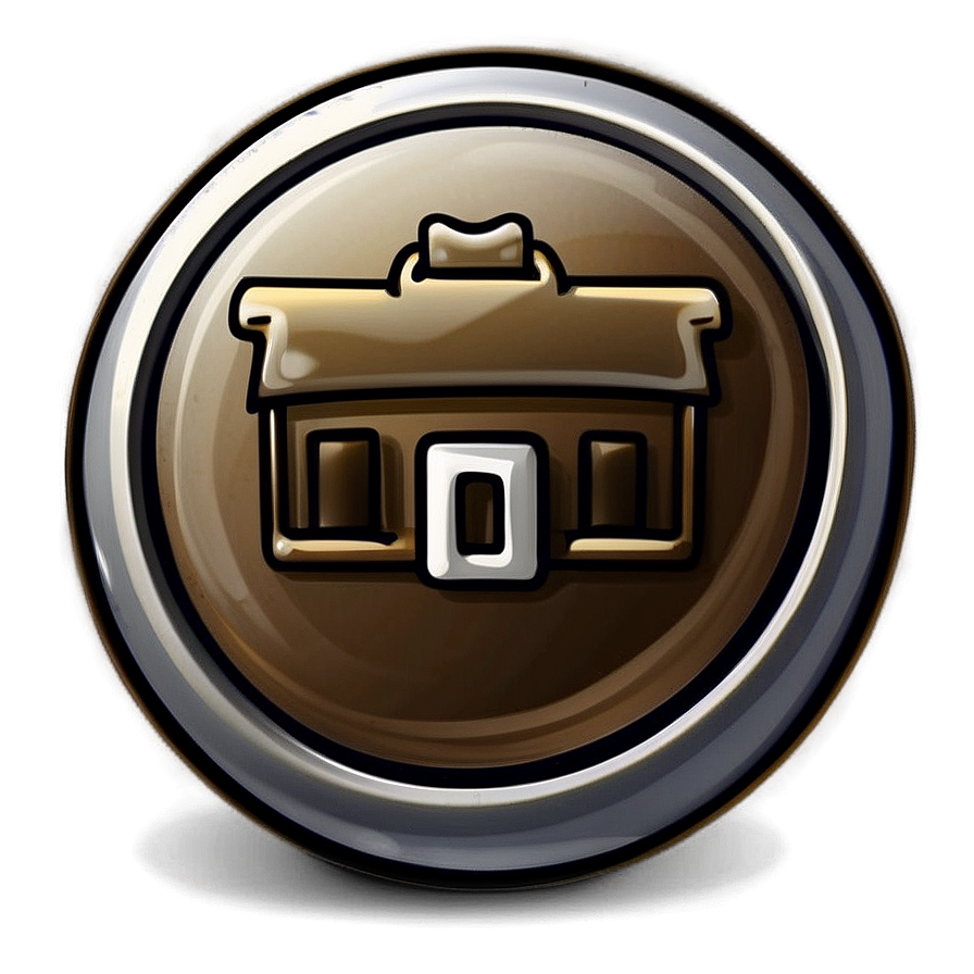 Hand-drawn Home Button Png Mcv39 PNG Image