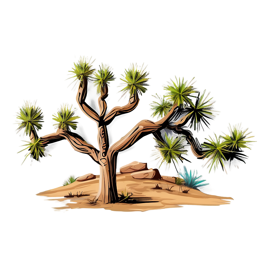 Hand-drawn Joshua Tree Illustration Png 63 PNG Image