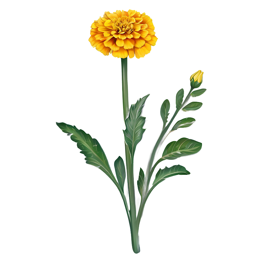 Hand Drawn Marigold Png 77 PNG Image