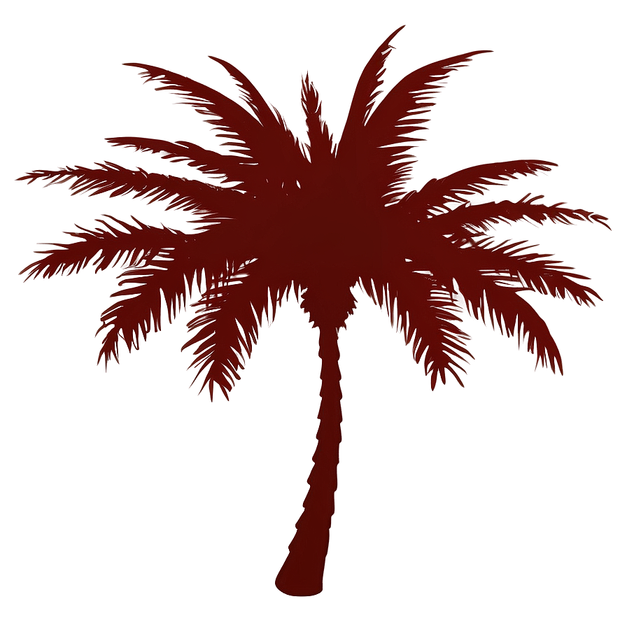 Hand Drawn Palm Tree Silhouette Png Bpc1 PNG Image