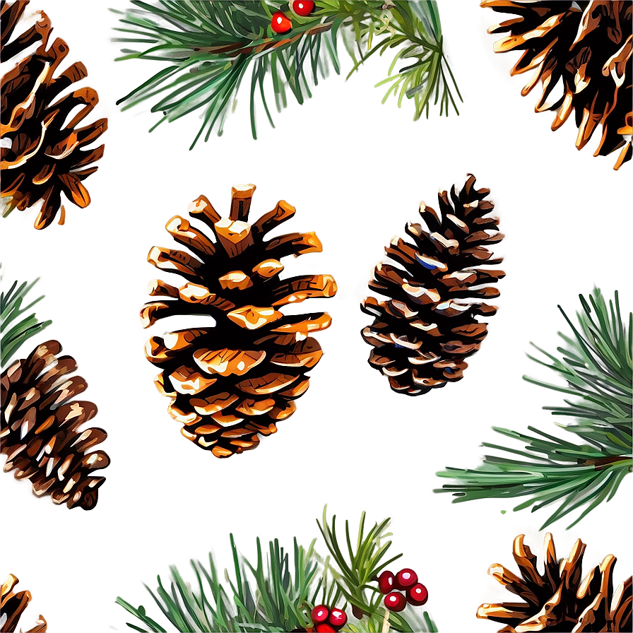 Hand Drawn Pine Cone Png Lph88 PNG Image