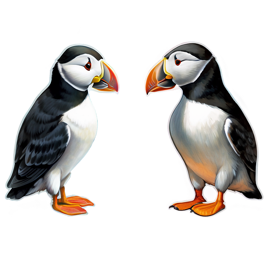 Hand Drawn Puffin Png 26 PNG Image