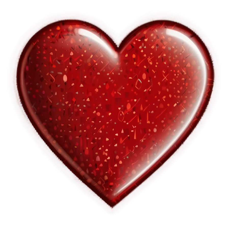 Hand Drawn Red Heart Emoji Png Hex61 PNG Image