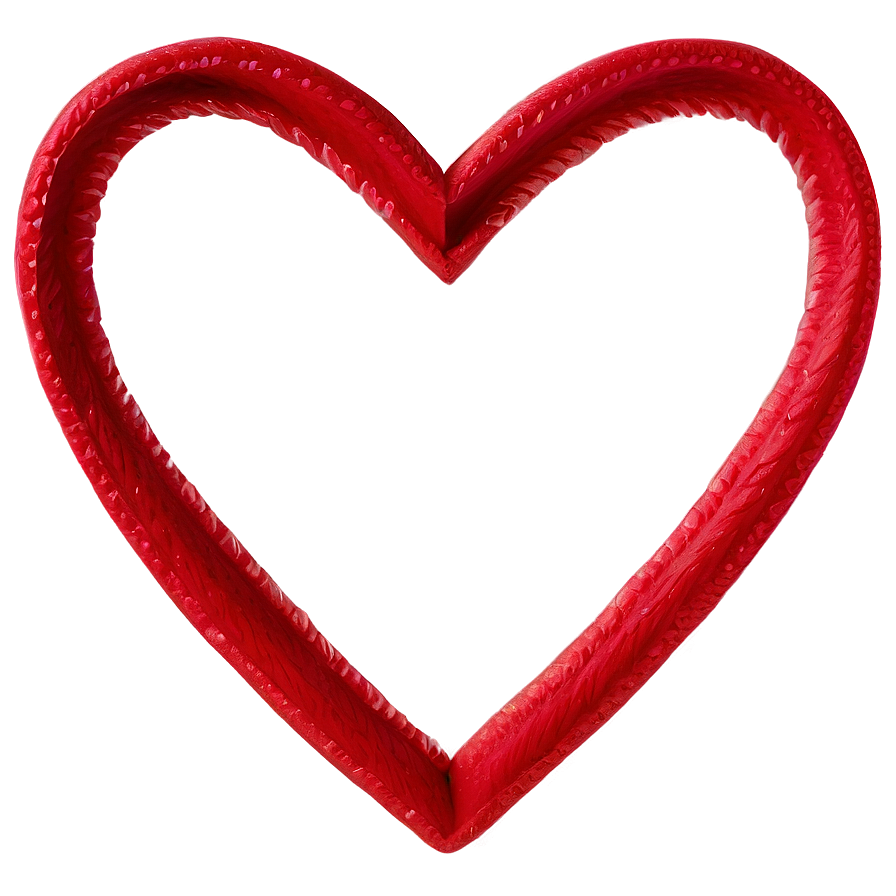 Hand-drawn Red Heart Png 05242024 PNG Image