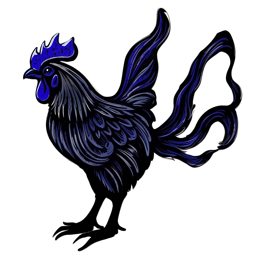 Hand-drawn Rooster Png Fgx PNG Image