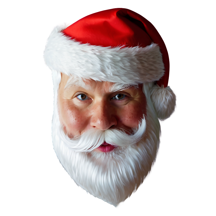 Hand Drawn Santa Face Png Nao PNG Image