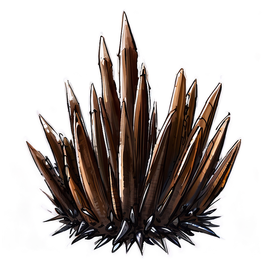 Hand-drawn Spikes Sketch Png Fvq44 PNG Image