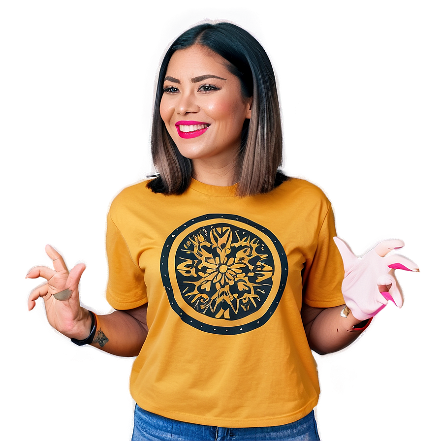 Hand-drawn T-shirt Concept Png Pho PNG Image