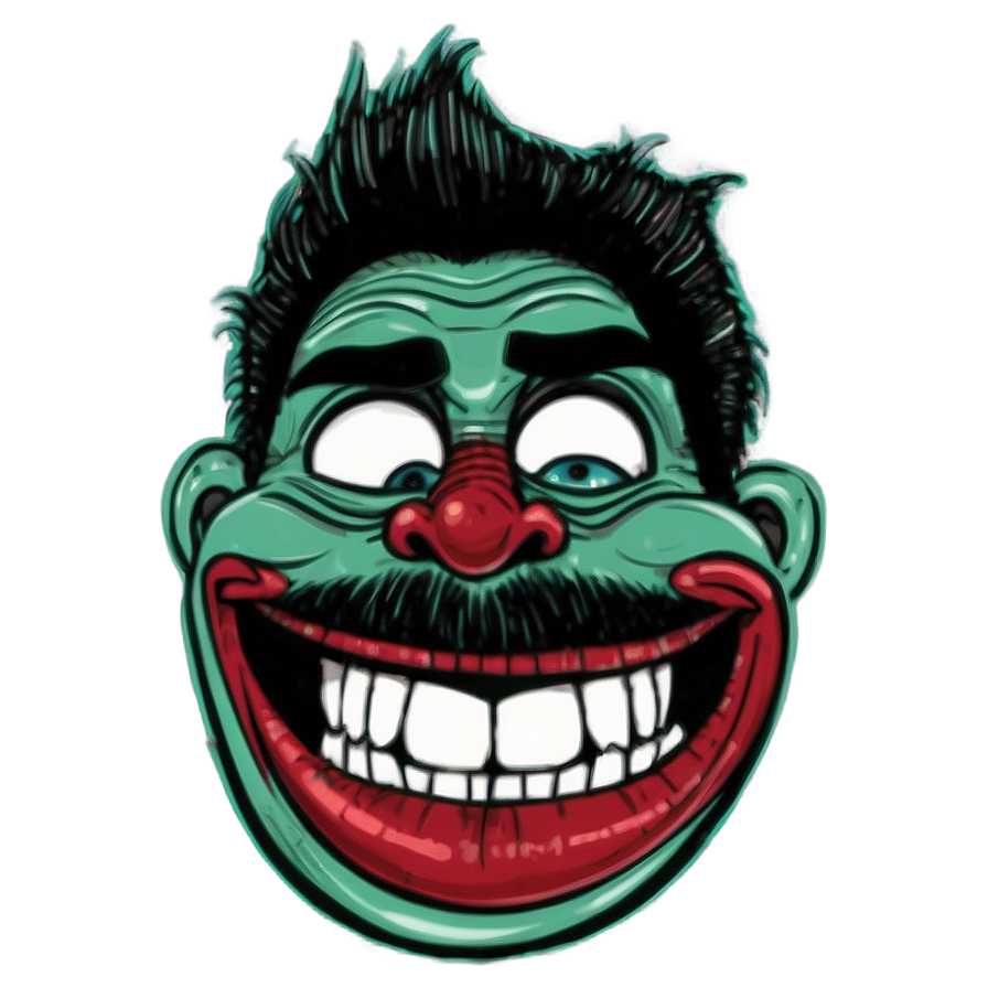 Hand-drawn Trollface Png Nbf4 PNG Image