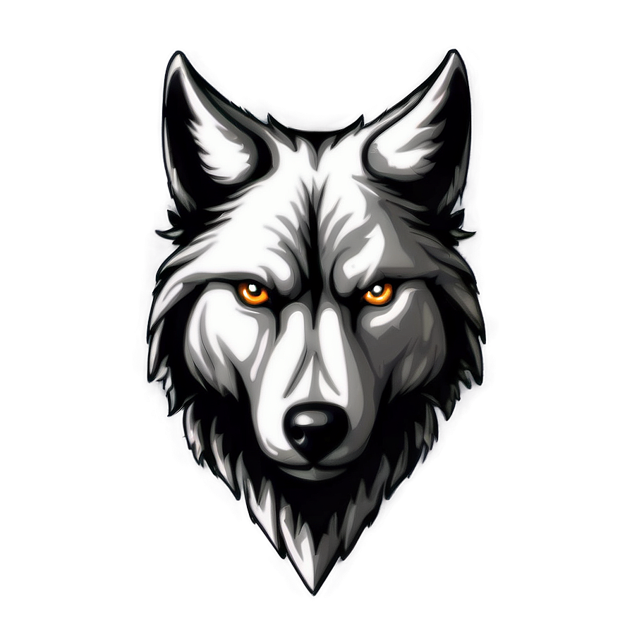 Hand-drawn Wolf Head Picture Png Hyd PNG Image