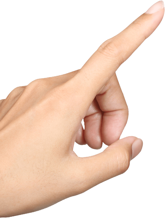 Hand Gesture Pointing Index Finger PNG Image