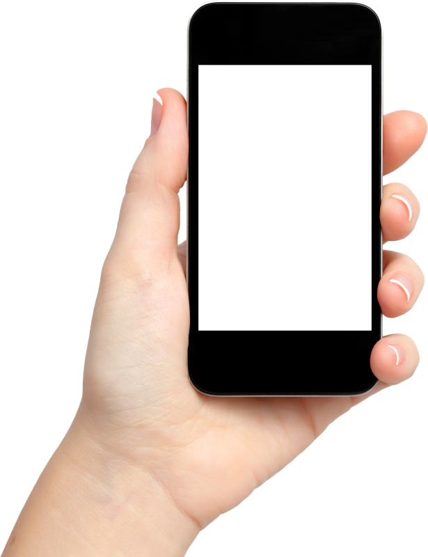 Hand Holding Blank Smartphone.png PNG Image