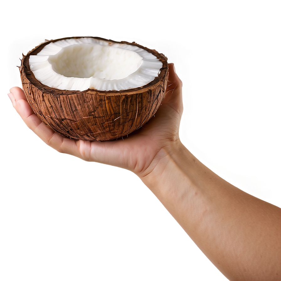 Hand Holding Coconut Png Oiq71 PNG Image