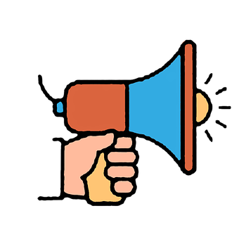 Hand Holding Megaphone Icon PNG Image