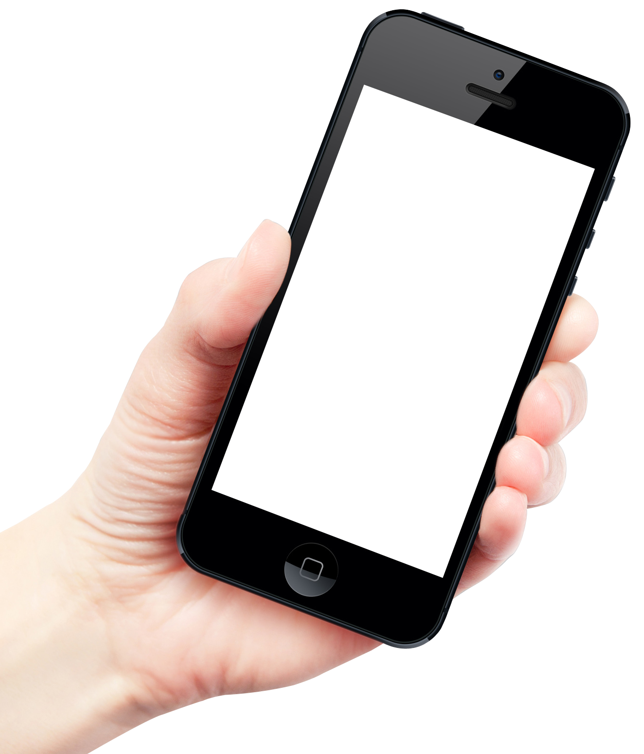 Hand Holding Smartphone PNG Image