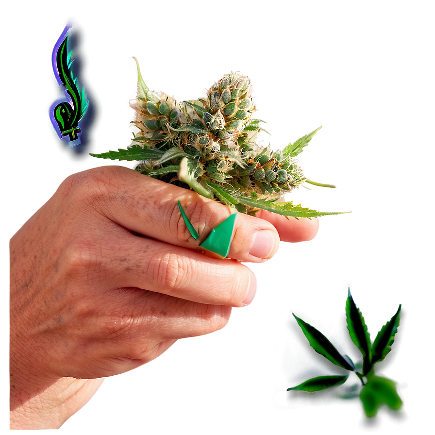 Hand Holding Weed Png 05032024 PNG Image