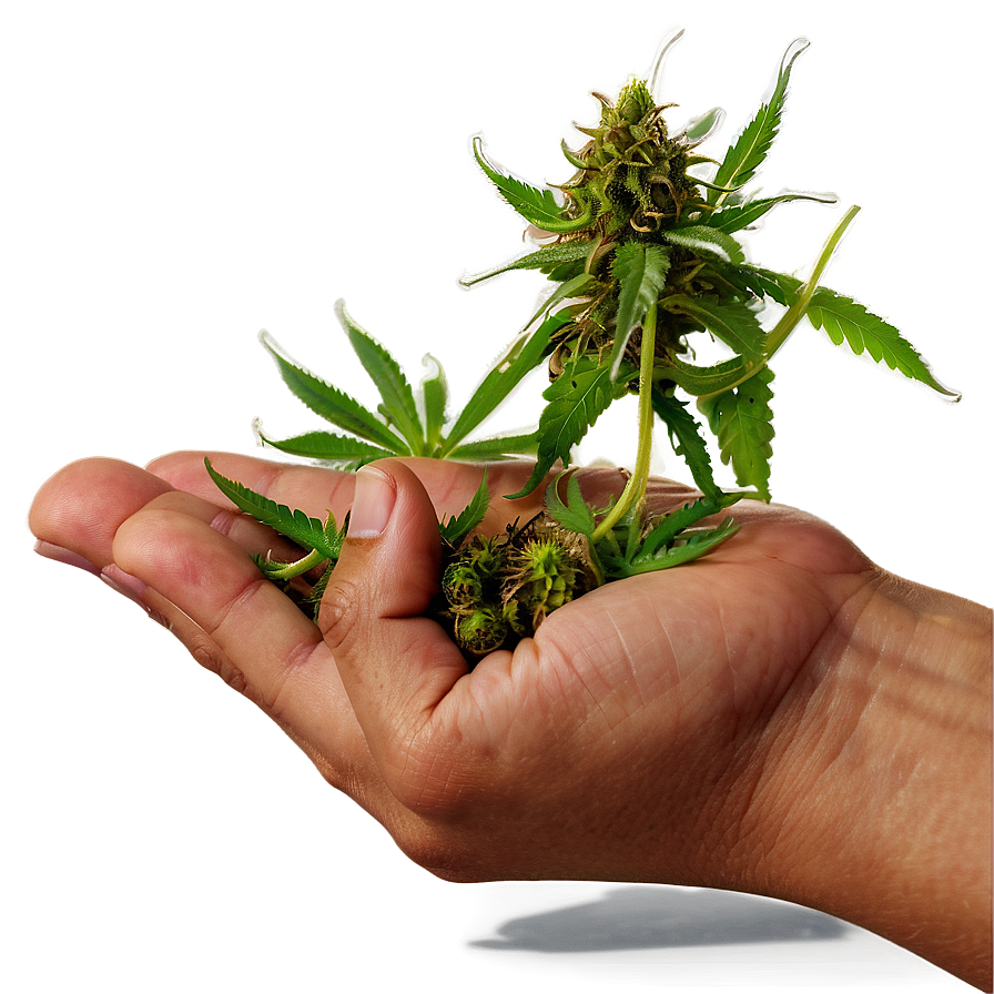 Hand Holding Weed Png Nhw9 PNG Image