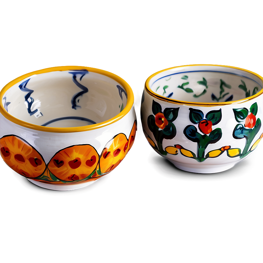 Hand-painted Ceramic Bowls Png 98 PNG Image