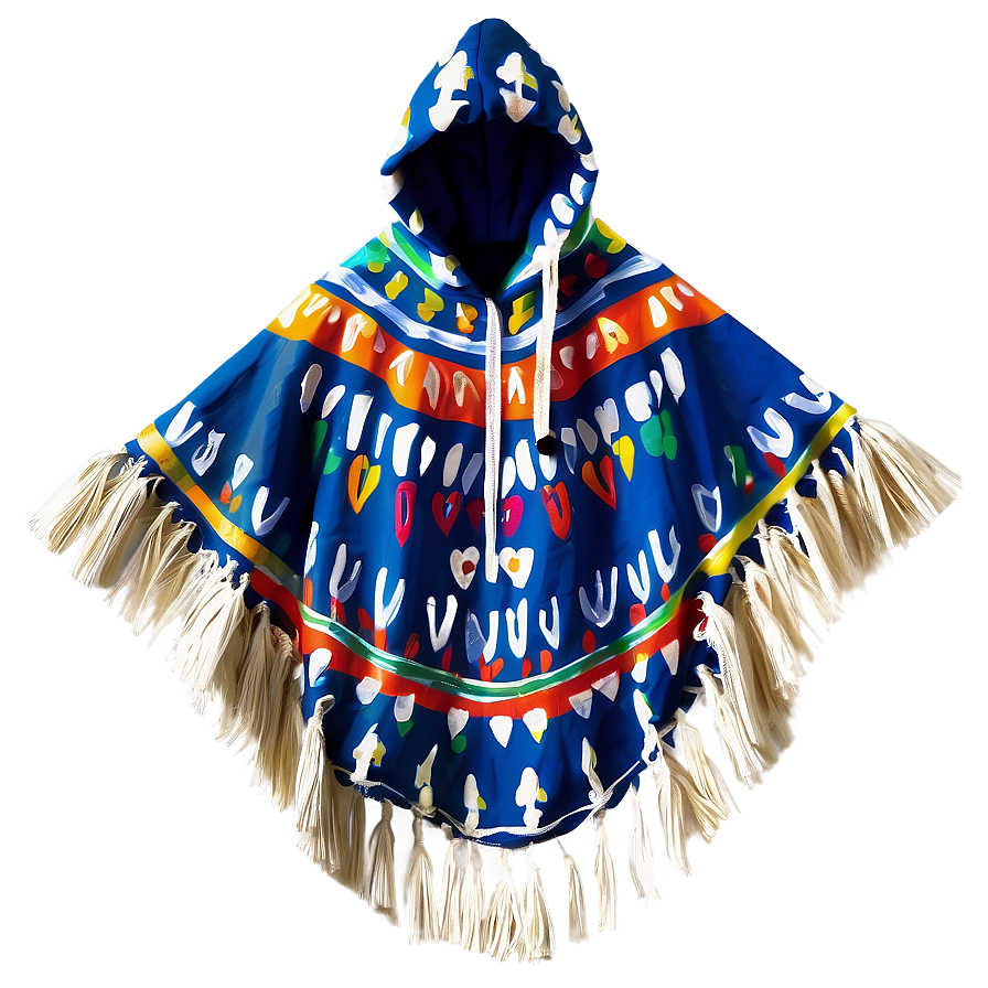 Hand-painted Poncho Art Png 35 PNG Image