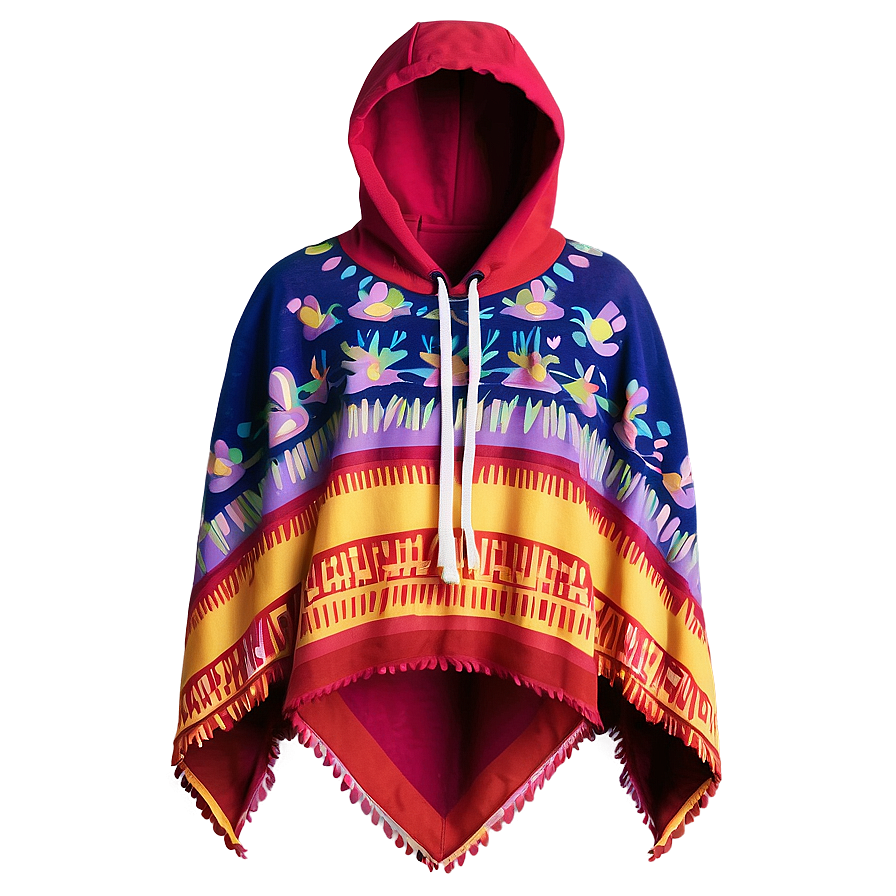 Hand-painted Poncho Art Png Rmc PNG Image