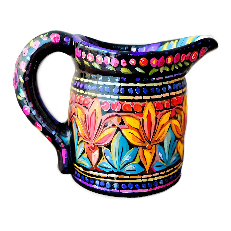 Hand Painted Water Jug Png Cpl41 PNG Image