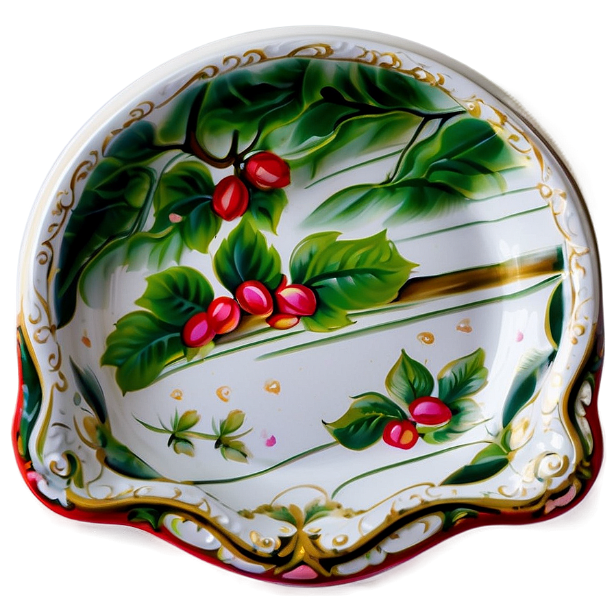 Hand-painted White Plate Png Scv PNG Image