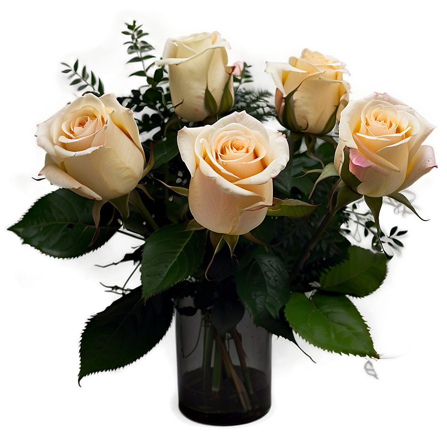 Hand-tied Roses Bouquet Png 06212024 PNG Image