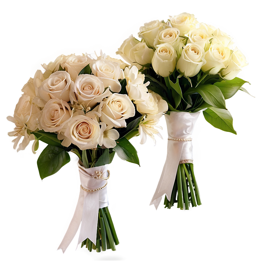 Hand Tied Wedding Bouquets Png Nhh1 PNG Image